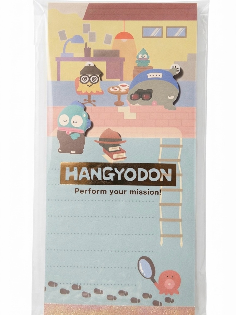 Sanrio Hangyodon "Perform Your Mission" Detective Memo Pad